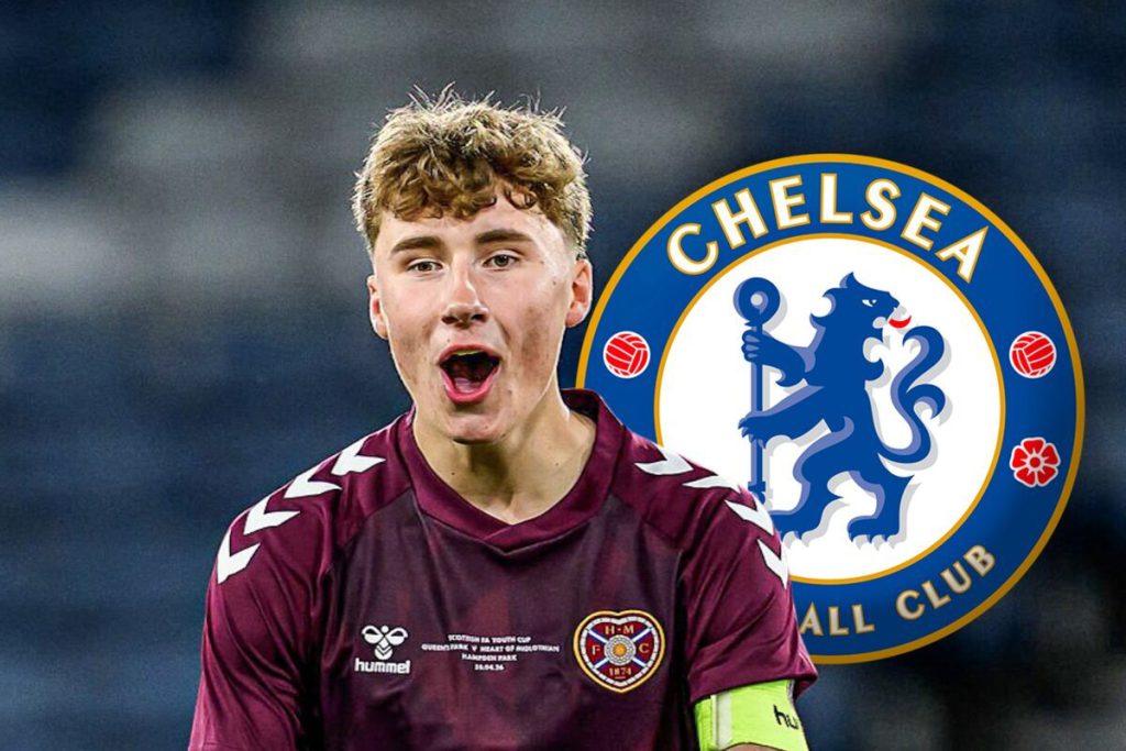 Chelsea contrata Alfie Osborne, de 17 anos, do Hearts